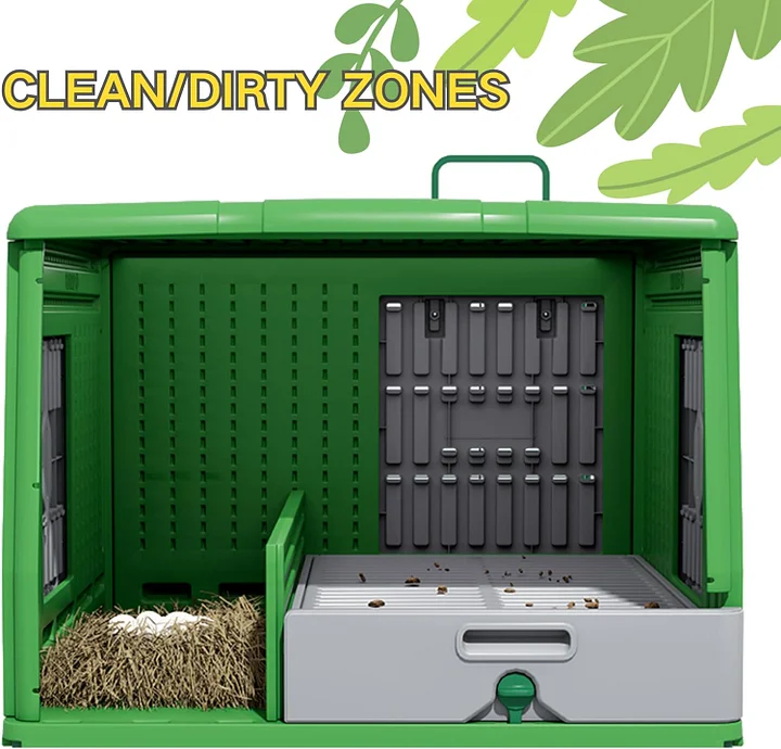 mobile chicken coop run with for 2 10 large hens house mobile chicken coop run with for 2 10 large hens house