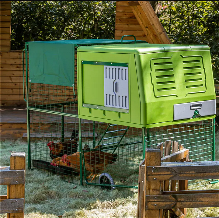 mobile chicken coop run with for 2 10 large hens house mobile chicken coop run with for 2 10 large hens house