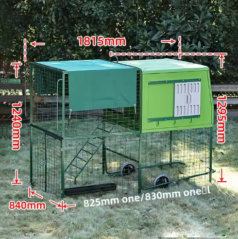 mobile chicken coop run with for 2 10 large hens house mobile chicken coop run with for 2 10 large hens house