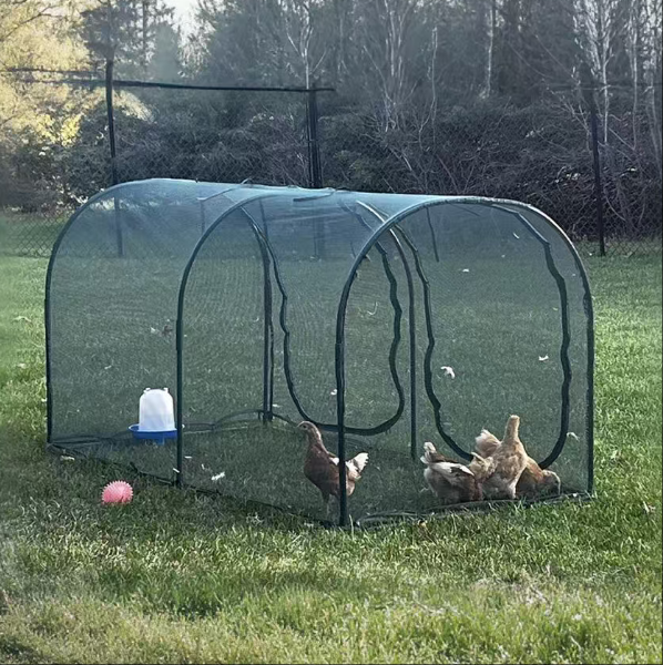 portable chicken run hen coop,walk in poultry house, 10 stakes in backyard and farm portable chicken run hen coop,walk in poultry house, 10 stakes in backyard and farm