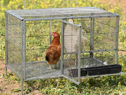 portable foldable large chicken coop runs poultry cage for yard, outdoor, indoor