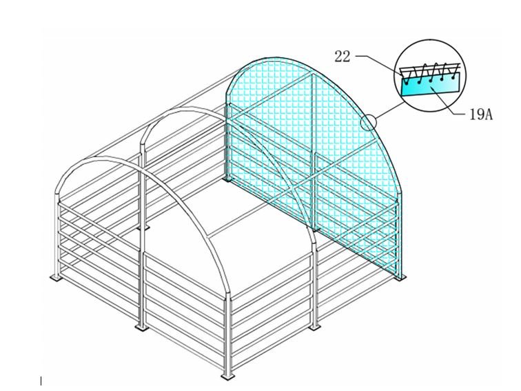 livestock shelter (4m x 4m) livestock shelter (4m x 4m)