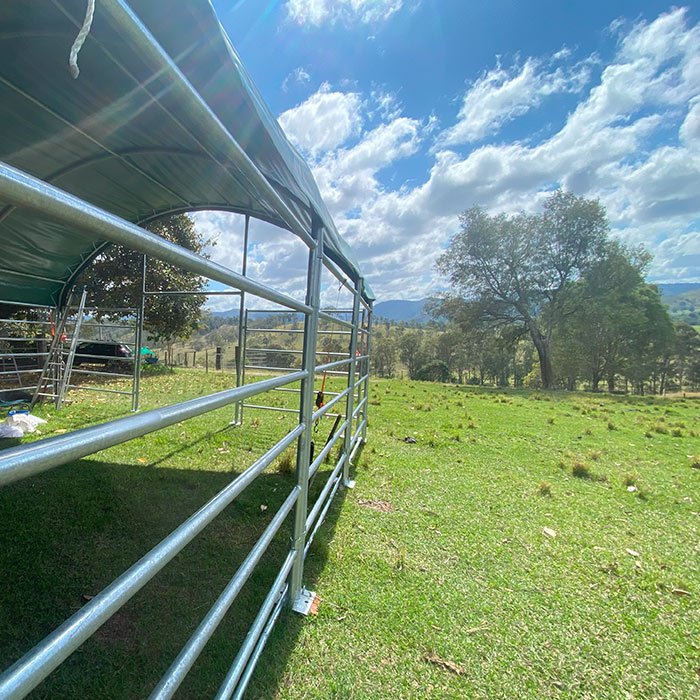 livestock shelter (4m x 4m) livestock shelter (4m x 4m)